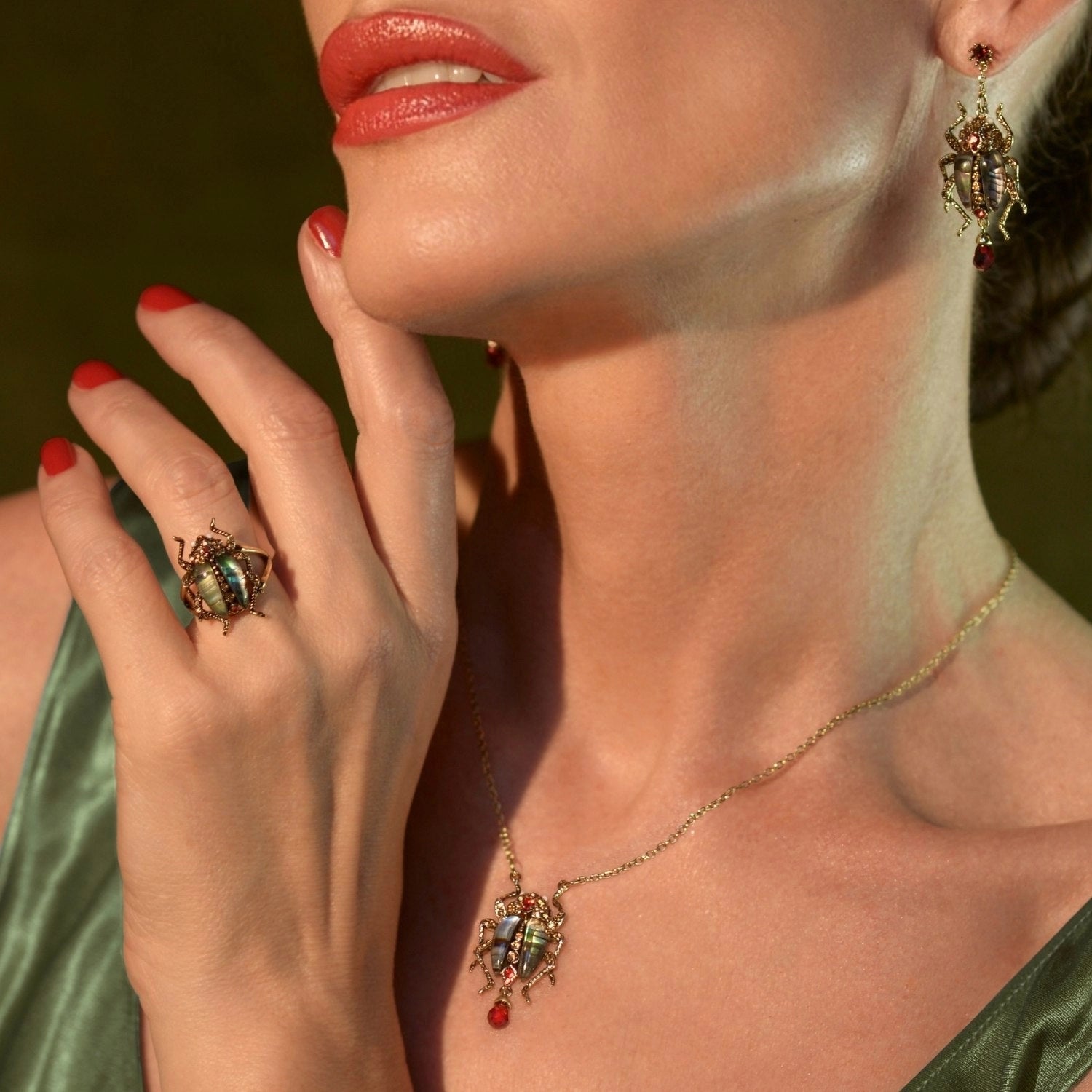 Bill Skinner Beetle Necklace