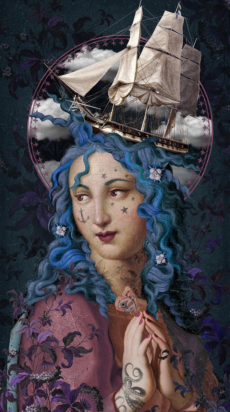 Voglio Bene wall hanging , Holy Storm